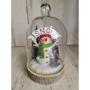 Snow dome snowman light up Xmas home decor‎ glitter unique